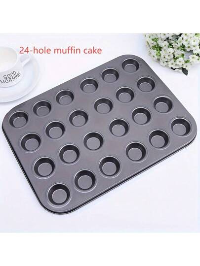 24 قالب كعكة صغير، طبق تحضير الكب كيك، قوالب تارت المافن، أدوات خبز منزلية