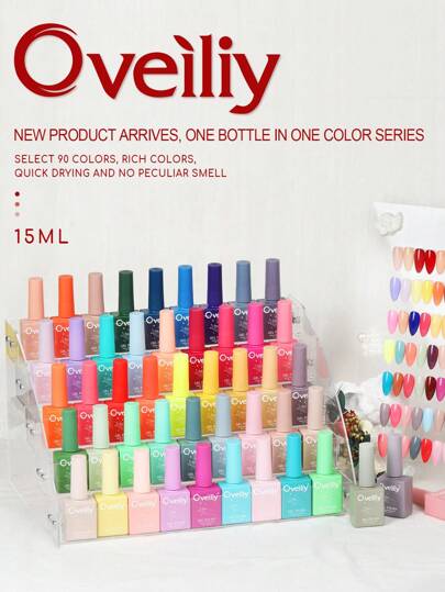 6 ألوان طلاء أظافر جيل لا انزلاق، يجمع ويبني، طلاء أظافر جيل قابل للإزالة، مجموعة 6 قطع 15 مل