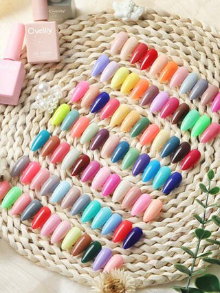 6 ألوان طلاء أظافر جيل لا انزلاق، يجمع ويبني، طلاء أظافر جيل قابل للإزالة، مجموعة 6 قطع 15 مل