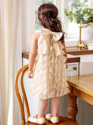 فساتين بيبي فستان صيفي مريح بأكمام بلا أكمام بفضفاض باللون المشمشي مناسب للمقاسات الكبيرة