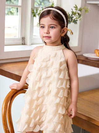 فساتين بيبي فستان صيفي مريح بأكمام بلا أكمام بفضفاض باللون المشمشي مناسب للمقاسات الكبيرة