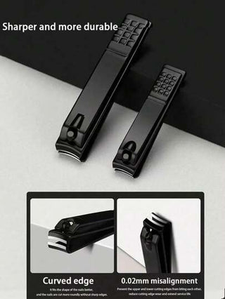 طقم كامل من أدوات المانيكير الاحترافية ، مجموعة أدوات تشذيب الأظافر مع علبة - تشمل قصاصات البشرة وأدوات القص - طقم تجميل للسفر - محمول