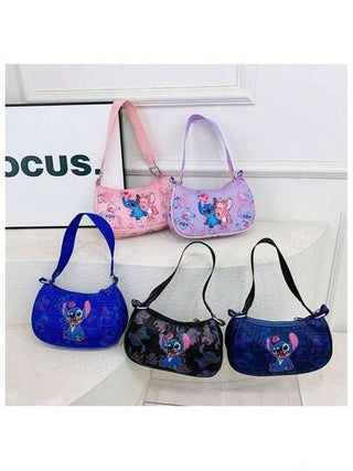 أحذية أوكسفورد حريمي Disney حقيبة كتف عبر الجسم - قماش أكسفورد متين مع بطانة نايلون، مناسبة للاستخدام اليومي والمناسبات الخاصة - متوفرة بألوان مختلطة/وردي/أسود