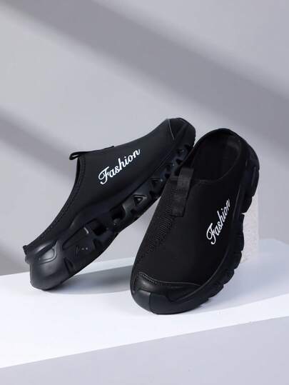 أحذية رياضية خفيفة الوزن للرجال قابلة للتنفس، تصميم بطباعة الحروف العادية، أحذية رياضية خفيفة الوزن، نعال مريحة للأنشطة الخارجية