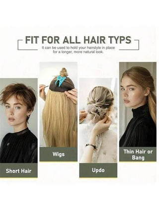 150 قطعة دبابيس شعر بني صغيرة مع صندوق تخزين للنساء والفتيات، مشابك شعر لا تنزلق مناسبة لجميع أنواع الشعر