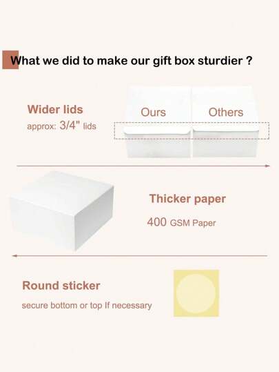 صندوق هدايا مع غطاء أبيض من الورق المقوى ل- العروس والوصيفات، للهدايا ، عيد الميلاد ، الزفاف ،التخرج ،المناسبات العطلات ،الأعمال اليدوية والتغليف