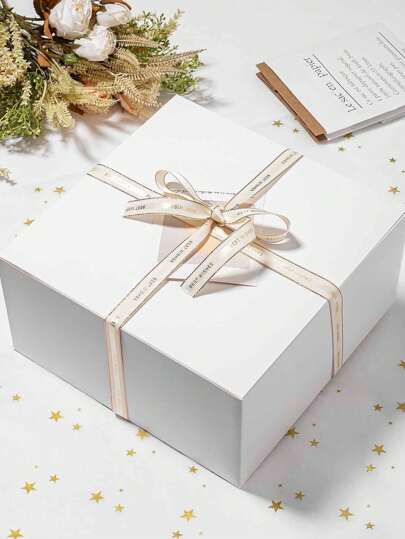 صندوق هدايا مع غطاء أبيض من الورق المقوى ل- العروس والوصيفات، للهدايا ، عيد الميلاد ، الزفاف ،التخرج ،المناسبات العطلات ،الأعمال اليدوية والتغليف