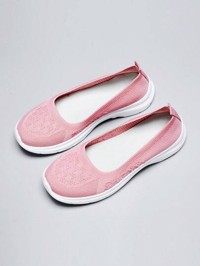 أحذية خفيفة الوزن ذات لون سادة، مريحة للنساء للاستخدام اليومي والرياضة، مناسبة للعمل المكتبي والوقوف لفترات طويلة