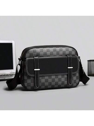 1 حقيبة كتف طباعة للرجال / حقيبة ظهر كاجوال من البولي يوريثان الفاخرة