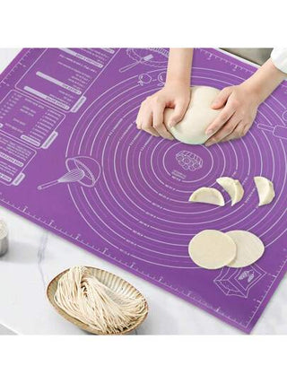 قطعة واحدة من حصيرة الخبز اللاصقة من EVA لعجينة الفطائر والتقطيع والخبز - مثالية للفطائر والبسكويت والمزيد - أداة مطبخ مثالية لأعياد الميلاد والهالوين والفصح والشكر