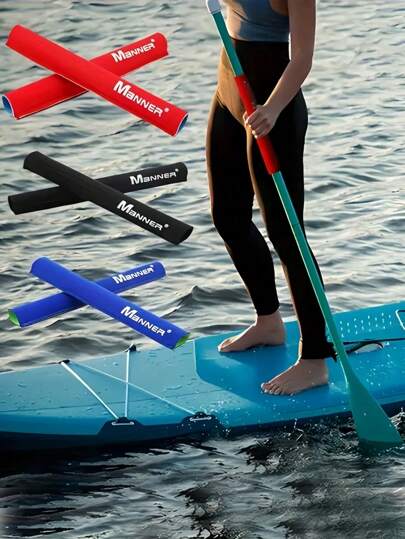 قطعة واحدة من اكسسوارات لوح التجديف والكاياك، غطاء واقي للريشة، أكمام لحماية مقبض الريشة من الانزلاق، أكمام للريشة مضادة للفقد ومقاومة للماء