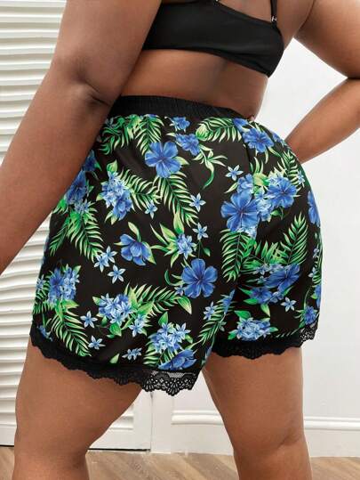 Swim Vcay قطع سفلية للسباحة مطبوعة بأحجام كبيرة، موضة الصيف