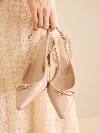 MOTF أحذية كعب عالي كلاسيكية مريحة متعددة الاستخدامات بتصميم أصبع قدم مدبب مناسبة للتنقل والمواعيد والحفلات والعطلات والحفلات الزفاف