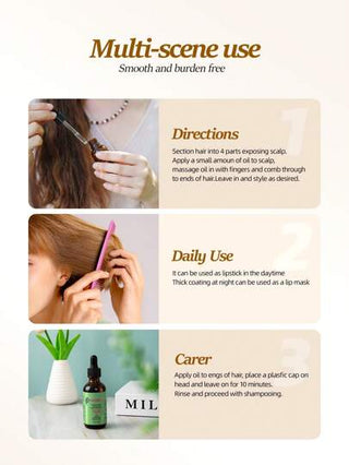 PAORPEVM 1/2 قطعة زيت شعر بنعناع وزعتر، زيت لتقوية فروة الرأس والشعر مناسب لجميع أنواع الشعر، يرطب الشعر الجاف والتالف ليجعله ناعم ولامع، نمطين متنوعين يتم التوصيل بشكل عشوائي