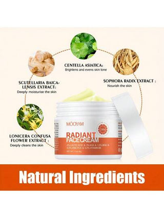 MOOYAM 30 جرام كريم وجه 3% حمض الأحماض الأمينية 1.5% بيتا هيدروكسي 4% حمض اللاكتيك مرطب ومغذ، لامتصاص البشرة والتنعيمها، كريم ترطيب يضيء ويشد البشرة ويقلل المسام، مناسب للرجال والنساء لاستخدام النهار والليل. مناسب للاستخدام في الرجوع للمدرسة