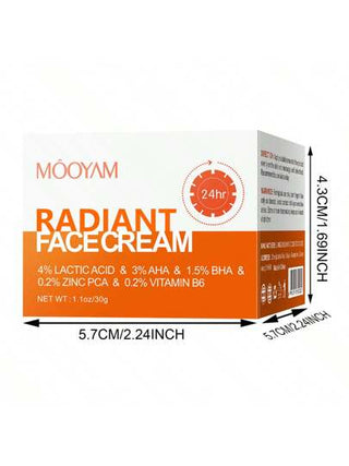 MOOYAM 30 جرام كريم وجه 3% حمض الأحماض الأمينية 1.5% بيتا هيدروكسي 4% حمض اللاكتيك مرطب ومغذ، لامتصاص البشرة والتنعيمها، كريم ترطيب يضيء ويشد البشرة ويقلل المسام، مناسب للرجال والنساء لاستخدام النهار والليل. مناسب للاستخدام في الرجوع للمدرسة
