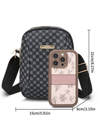 peach tree حقيبة صدر كاجوال مقاومة للماء من البولي يوريثان، حقيبة كروسبودي للكتف للرجال ، حقيبة رسول بلون بسيط عتيق للأعمال والسفر والخارج، هدية عيد الميلاد للرجال والآباء، للهالوين والشتاء، علامة تجارية بيتش تري