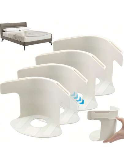 4 قطع، حامل لحاف قابل للتركيب، سهل التركيب، يناسب جميع أحجام المراتب، مناسب لتأمين أغطية السرير في غرفة النوم