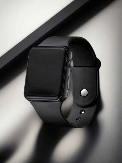 مجموعة من ساعة إلكترونية مربعة وقلادة هيب هوب من السيليكون على شكل طفل أسود ، وخاتم ، وسوار، أكسسوارات حفلات ومناسبات ولوازم إجازة، مناسبة للهدايا للأصدقاء والأقارب والاستخدام اليومي