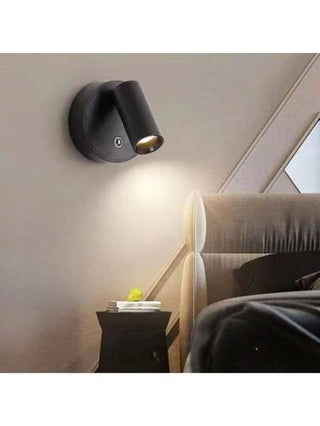 قطعة واحدة ضوء ليلي دوار، بقوة USB، بطارية قابلة للشحن، مصباح قراءة مغناطيسي LED، إضاءة تعتيم باللمس، مناسب لغرفة النوم والسرير والخزانة والمعيشة والمكتب والديكور والأعياد والهدايا المثالية