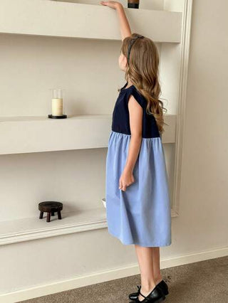 تيشيرتات بناتي Wildeya فستان كاجوال بدون أكمام ، ألوان متداخلة للبنات المراهقات في الصيف