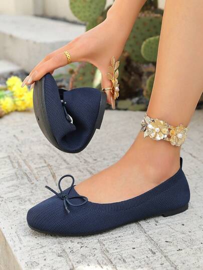 OFFWIND شبشب نسائي راحة القدم ذو فتحة دائرية لون زهري، أحذية شقة للسيدات، أحذية شقة للنساء مريحة للمشي اليومي