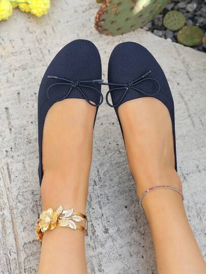 OFFWIND شبشب نسائي راحة القدم ذو فتحة دائرية لون زهري، أحذية شقة للسيدات، أحذية شقة للنساء مريحة للمشي اليومي