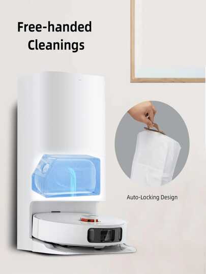 أكياس الغبار الحقيقية عالية الجودة لروبوت التنظيف Mijia Omni 1S 2 C102CN، B101CN، B116، X10+، X20+ S20+ Plus B108GL/ S10+ Plus B105 M30 D102 / X20 Pro D102GL / X20 Max D109GL M30S D103CN M40 D110CN Dreame Bot S10 S20 Pro، X10 L10s Ultra / S10 Pro L20 Ultr