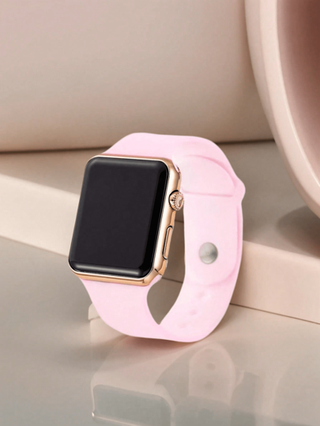 5/4/1 ساعة إلكترونية أنيقة وجميلة للفتيات بتصميم مربع، ساعة إلكترونية وردية حديثة للفتيات، طقم أساور فاخر، هدية عيد الأم، مناسبة لحفلات الهدايا، مستلزمات العطلات، تغليف الأمتعة السفر، أزياء العطلات، وشراء الهدايا لتقديمها للأصدقاء والأقارب