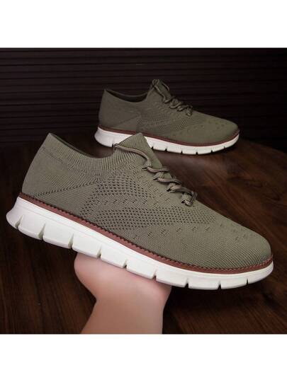 أحذية رياضية خفيفة الوزن تنفس من الشبكة سهلة الارتداء للرجال، أحذية كاجوال مريحة من نوع لوفر للشباب