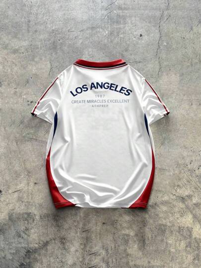 AXEPEAK قميص بولو رجالي فضفاض مطبوع رقميًا بألوان مجمعة، مناسب للصيف، العودة إلى المدرسة، هدية للصديق، الخروج، الملابس الأساسية للشارع