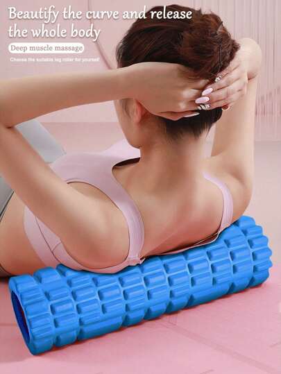 قطعة واحدة من بكرة اليوجا ذات الشبكة للياقة البدنية واليوجا والبيلاتس وتدليك العضلات والاسترخاء