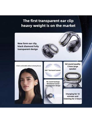 anker سماعات أذن بتصميم كليب بلوتوث Soundcore C30i لاسلكية مفتوحة الأذن للرياضة وبطارية طويلة الأمد وتصميم كبسولة الفضاء للركض والجيم والتمرين