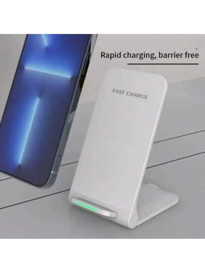 شاحن لاسلكي قابل للطي سريع 15 واط، متوافق مع آيفون 16 15 14 13 12 برو ماكس، S24 S23 S22، منفذ Type C، محطة الشحن مناسبة للمكتب والسكن والمنزل