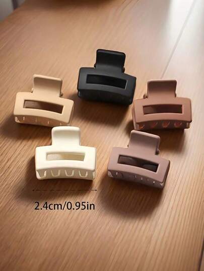 15/20 قطعة للبنات، مشابك شعر مستطيلة بسيطة أساسية صغيرة، متعدد الاستخدامات للاستخدام اليومي أو مناسبات العطلات