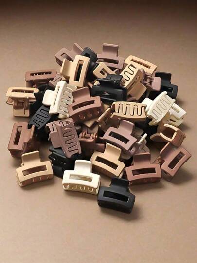 15/20 قطعة للبنات، مشابك شعر مستطيلة بسيطة أساسية صغيرة، متعدد الاستخدامات للاستخدام اليومي أو مناسبات العطلات