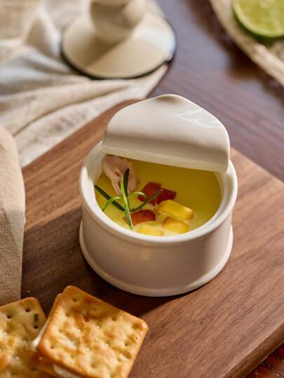 Cirelle 1 قطعة طقم خزفي إبداعي على شكل علبة - صحون حلويات و أطباق صوص آمنة للميكروويف بطبعات زجاجية ، أطقم مطاعم وفنادق مع تعبئة ، هدية لرأس السنة ، عيد الأم ، عيد الميلاد ، توريدات المطبخ ، استخدام الحفلات ، تناول العشاء العائلي ، استخدام الشاي بعد...