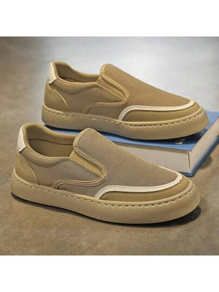 حذاء رياضي لشتاء/ربيع 2025 للرجال، قابل للتنفس من نسيج الشبكة، ذو بطانة سميكة، كاجوال مريحة للخارج وركض، أحذية رياضية خفيفة قابلة للتنفس، وأحذية كورية عصرية للشارع، أحذية سهلة الارتداء