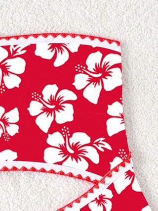 مايوه حريمي قطعة واحدة Swim بدلة سباحة واحدة الرقبة غير متماثلة مزخرفة بالزهور للنساء القsekxy