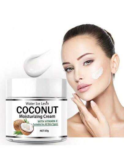 50 جم كريم مضاد للأكسدة بالجوز ، نياسيناميد + فيتامين ه- + زيت جوز الهند ، 3 في 1 للتفتيح ، ترطيب لمدة 96 ساعة ، يمكن استخدامه كأساس