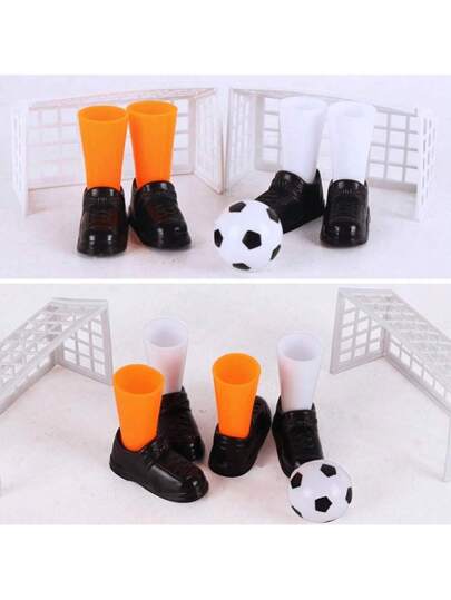 1 طقم لعبة كرة القدم بالأصابع, مباراة أصابع كرة القدم، ألعاب مصغرة طاولة مضحكة، ألعاب مكتبية، مع هدفين، دمى أصابع لحفلات العائلة، لعبة تفاعل الوالدين، هدية مناسبة لمشجعي كرة القدم ولحفلات الكبار في والميلاد