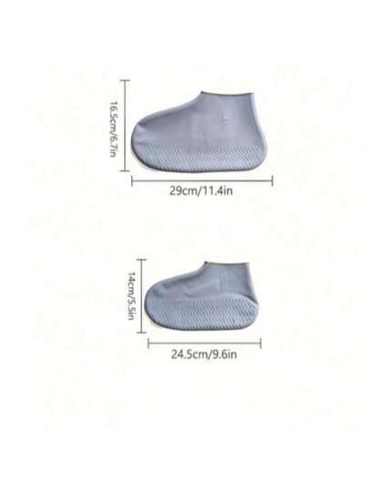 زوج من أغطية الأحذية المانعة للانزلاق و المقاومة للماء من السيليكون للخارج، بوت مطر سميكة للرجال والنساء، مناسبة للبستنة والعطلات والديكور المنزلي وحفلات الزفاف والسفر والنزهات والتخييم والملحقات الصيفية والشاطئ