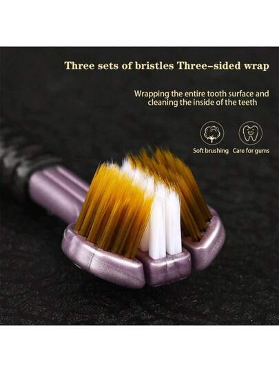 5 علب فرش أسنان على شكل حرف U - شعيرات ناعمة ثلاثية الجوانب ، تصميم يلف حول الأسنان واللسان ، رعاية أسنان متعددة الزوايا متميزة للكبار والأطفال ، وإرجونومي (للاستخدام المنزلي والسفر)