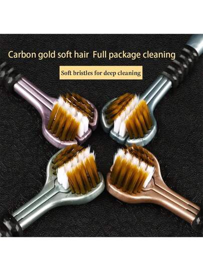 5 علب فرش أسنان على شكل حرف U - شعيرات ناعمة ثلاثية الجوانب ، تصميم يلف حول الأسنان واللسان ، رعاية أسنان متعددة الزوايا متميزة للكبار والأطفال ، وإرجونومي (للاستخدام المنزلي والسفر)