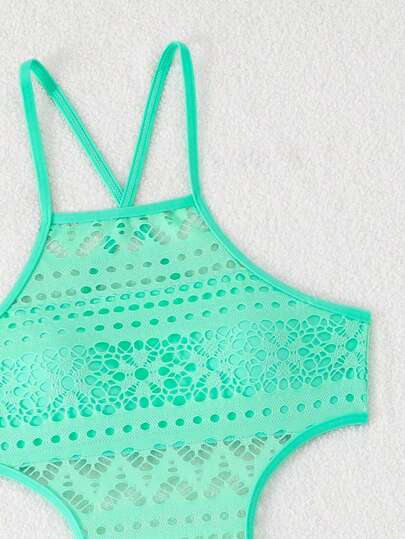 مايوه حريمي قطعة واحدة بدلة سباحة قطعة واحدة بطراز بوهو شيك موديل 2025، تصميم خصر مرن لرشاقة وجاذبية الشكل