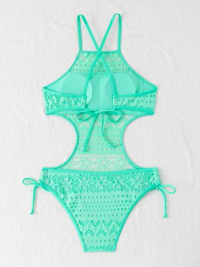 مايوه حريمي قطعة واحدة بدلة سباحة قطعة واحدة بطراز بوهو شيك موديل 2025، تصميم خصر مرن لرشاقة وجاذبية الشكل