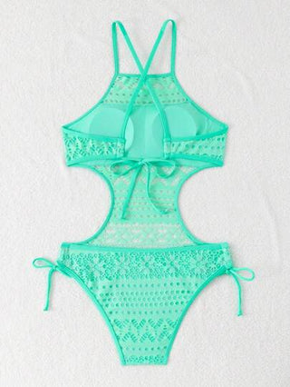 مايوه حريمي قطعة واحدة بدلة سباحة قطعة واحدة بطراز بوهو شيك موديل 2025، تصميم خصر مرن لرشاقة وجاذبية الشكل