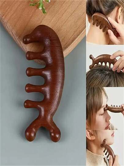 1 قطعة مشط طبي من الراتينج ذو 5 أسنان لتدليك فروة الرأس والقناة ، أداة عضلية كاملة البدن ذات تصميم بحلقتين للإصبع ، جهاز عائلي لاسترخاء الجسم بالكامل ، إكسسوارات رياضية