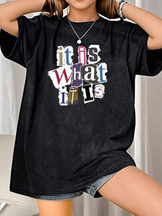 ملابس بناتي قميص T-Shirt قصير الأكمام رقبة مستديرة، مطبوع، فضفاض للأنشطة الخارجية والداخلية قطعة واحدة، متعدد الاستخدامات، مناسب للربيع/الصيف/الخريف/الشتاء، للفتيات في سن المراهقة
