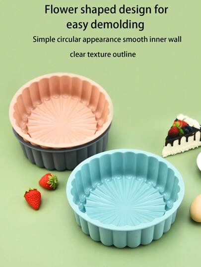 قالب كيك من السيليكون بشكل عباد الشمس قطعة واحدة، قالب كيك بيضاوي من السيليكون قابل للطي، قالب كب كيك ، أداة خبز DIY ، أداة خبز منزلية، أواني مطبخ سيليكون، ملحقات خبز الحلوى
